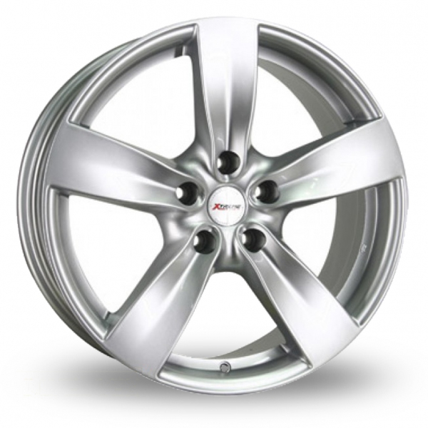 18  Inch  Xtreme  X70  Silver  5  Spoke  Alloy  Wheels