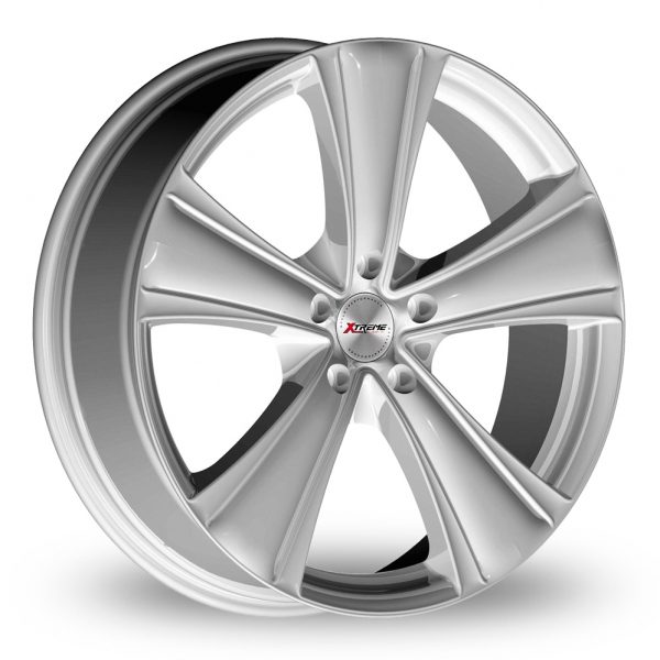 18  Inch  Xtreme  X90  Silver  5  Spoke  Alloy  Wheels