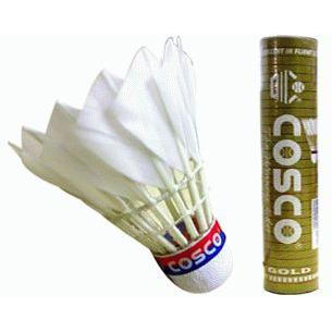 Cosco Gold Feather Shuttlecock (5 Barrels)