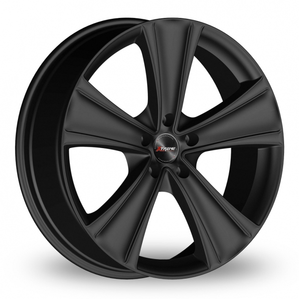 22 Inch Xtreme X90 Black 5 Spoke Alloy Wheels