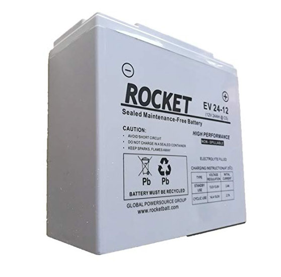 Rocket EV 12V 24Ah  Electric Scooter Battery