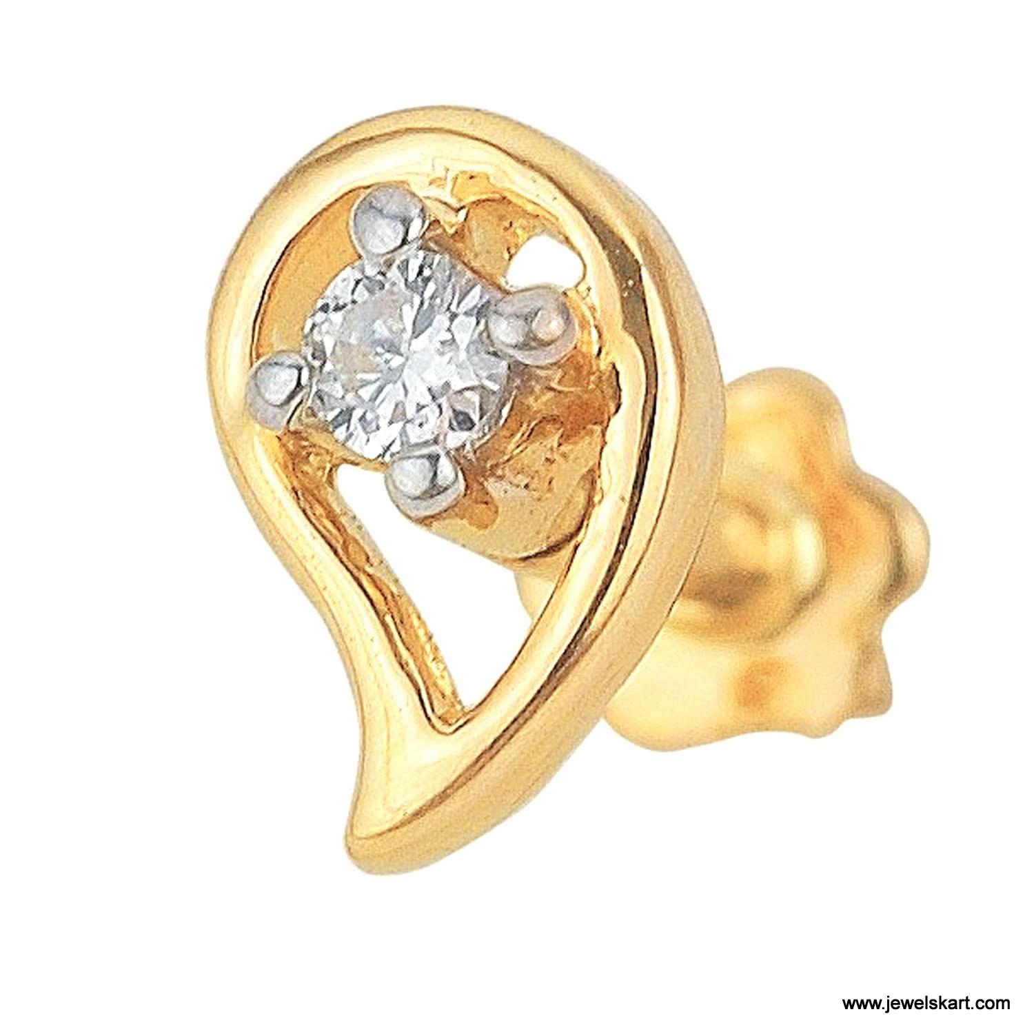 Asmi ADJ00003 0.53 gram , 18 K Gold Nosepin