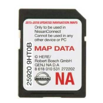 Nissan Connect SD Card Navigation GPS Map Data