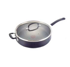 T-fal Saute Pan with Lid Nonstick Pan 5 Litre Titanium nonstick cooking coating