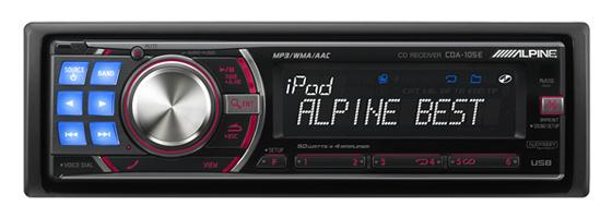 Alpine CD Head Unit CDA-105E/EM