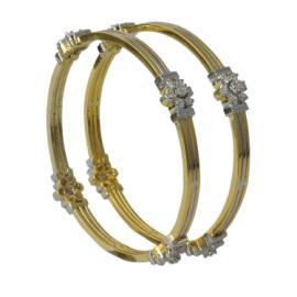 Noor (HI-5141 Silver/Gold) Bangles