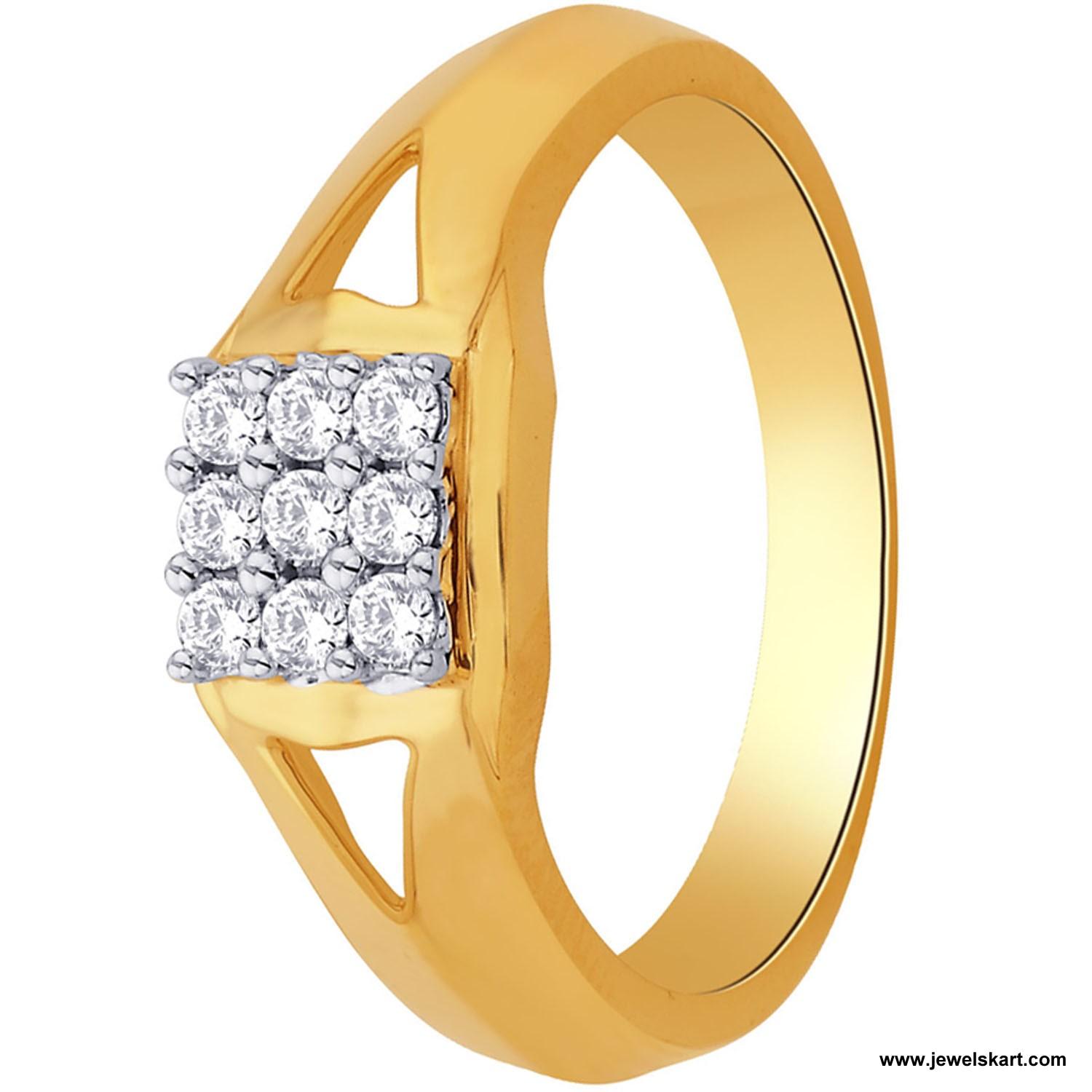 Sangini IDR00552 Gold, 4.68 gm, 0.31 ct, Diamond, Ladies Ring