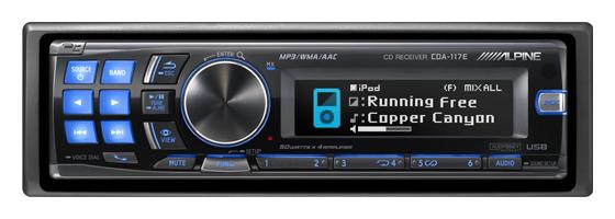 Alpine CD Head Unit CDA -117E