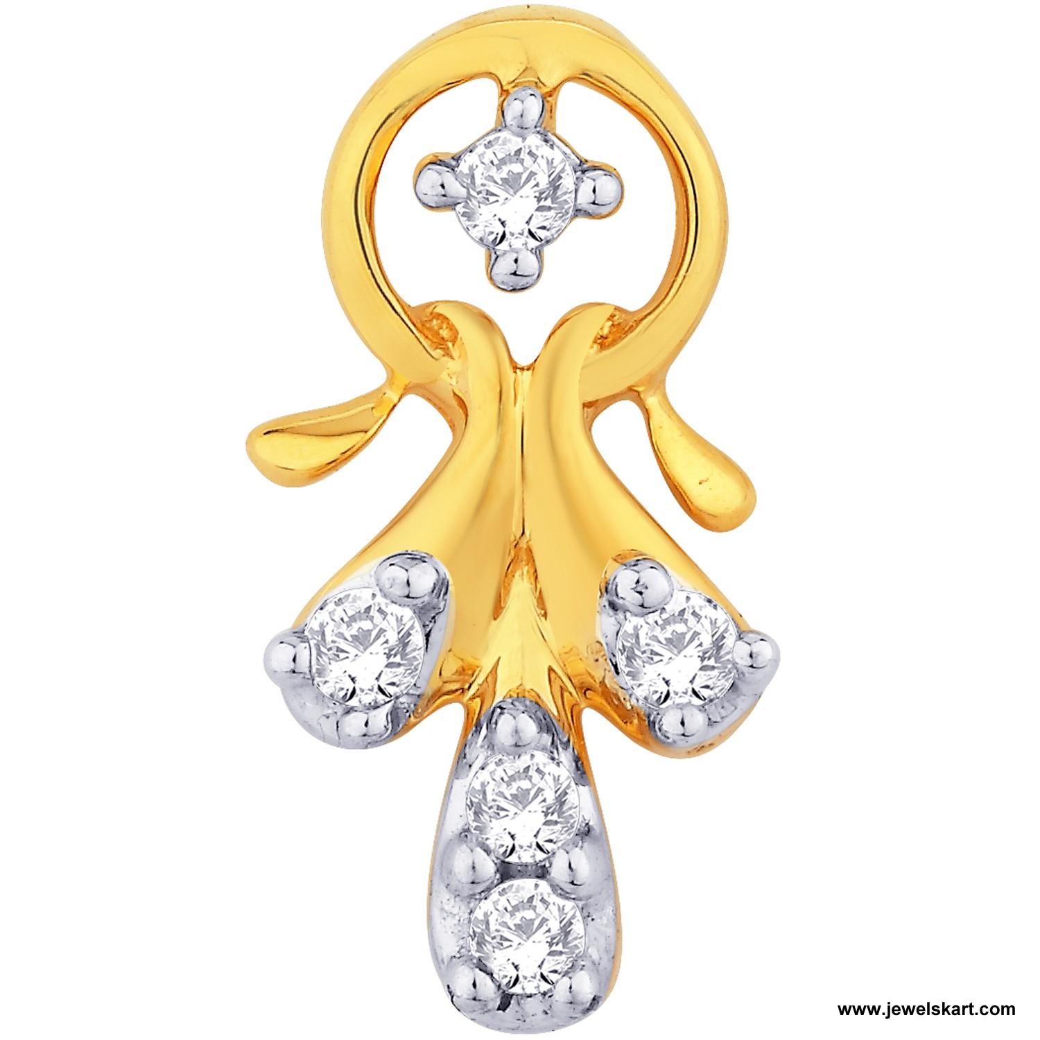 Sangini IDP00350 Gold, 4.68 gm, 0.09 ct, Diamond, Ladies Pendant