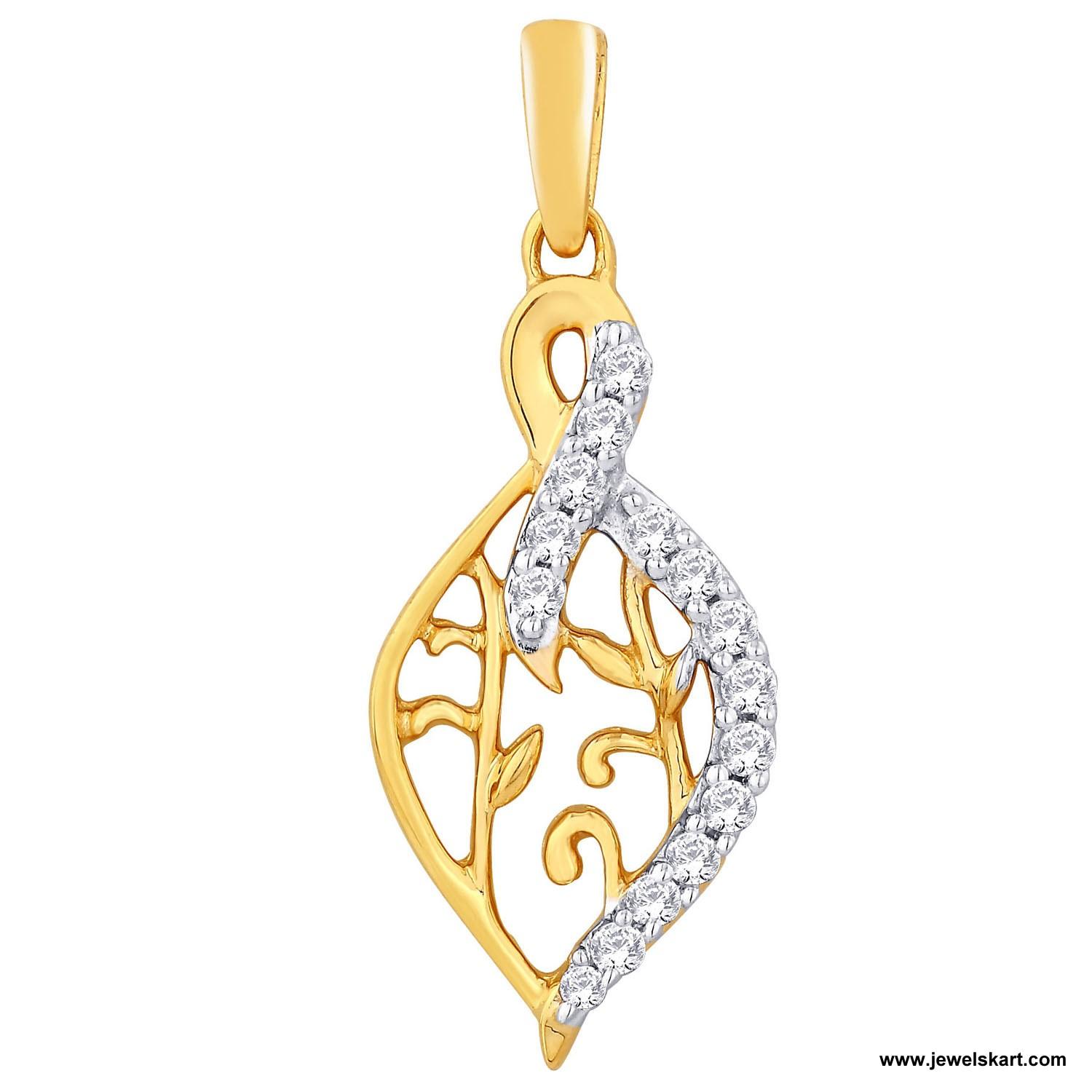 Sangini IDP00331 Gold, 4.68 gm, 0.19 ct, Diamond, Ladies Pendant