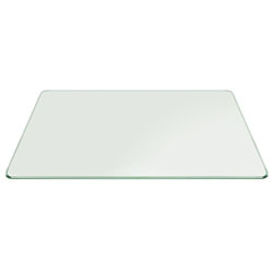 Ivo Glass - Dining table top clear 
 toughened glass - 72x36 Inches
