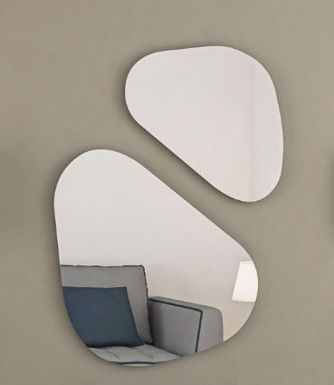 Pair of Asymmetrical Wall Mirror - Irregular Shape