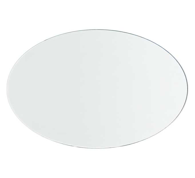 Dining table top glass 42x72 Inches Oval Clear Tempered 12 mm