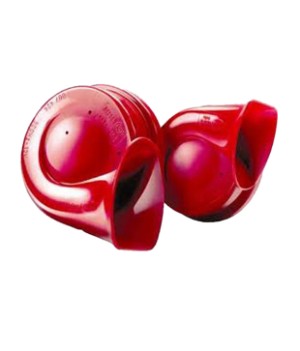 Hella - Red Skoda Type Twin Tone Horn - Car And Bike(Set of 2)