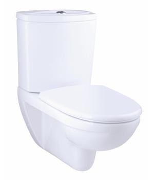 Kohler Odeon wall hung toilet with exposed tank in white with Quiet-Close seat and cover - K-17661K-S 