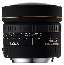 Sigma 8mm F/3.5 EX DG Circular Fish Eye Lens -Canon- (72mm)