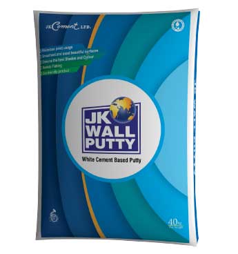 JK Wall Putty - White Cement based Putty 40 Kg Bag