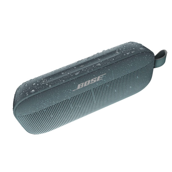 Bose SoundLink Flex Portable Bluetooth Speaker (Stone Blue) waterproof and dustproof