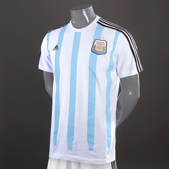 Adidas Argentina World Cup Messi Jersey White & Blue