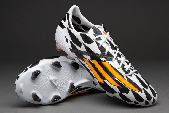 Adidas F50 adizero FG Brazil World Cup football boots Black/Orange/White
