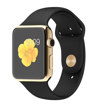 Apple Watch Edition 42mm 18-Carat Yellow Gold Case with Black Sport Band Smart  Watch