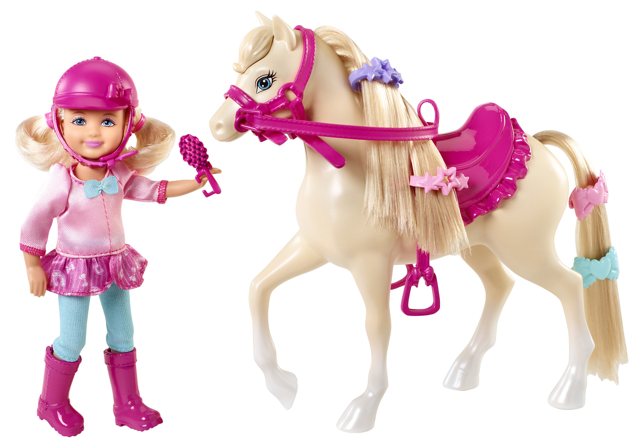 barbie and sisters horse set