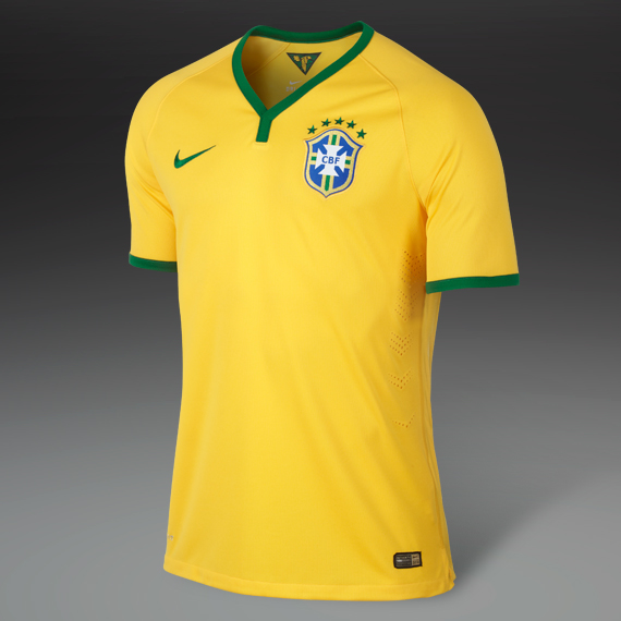 Nike Brazil World Cup 2018 Jersey Yellow & Pine Green