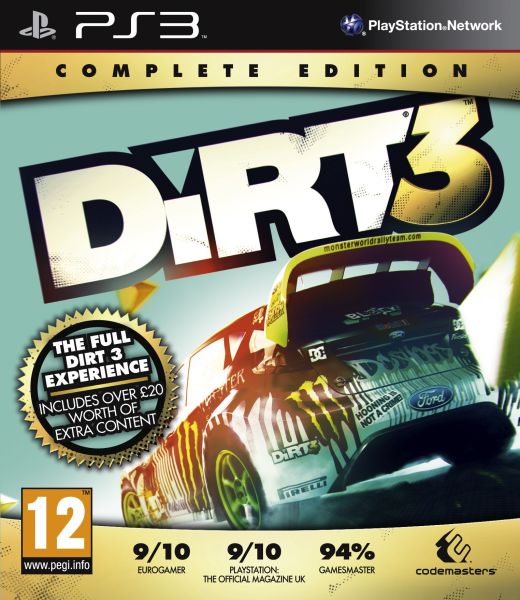 Dirt 3: Complete Edition PLAYSTATION 3 GAME