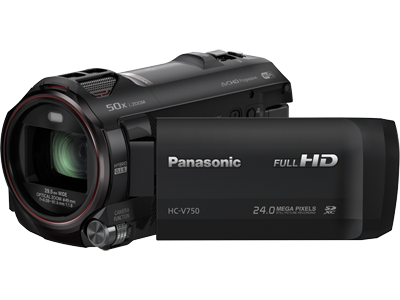 Panasonic V750: Enhanced Sound Full HD WiFi Enabled 20X Camcorder