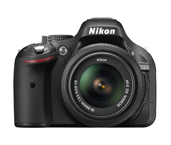 Nikon 24.1 Mega pixels D5200 DSLR