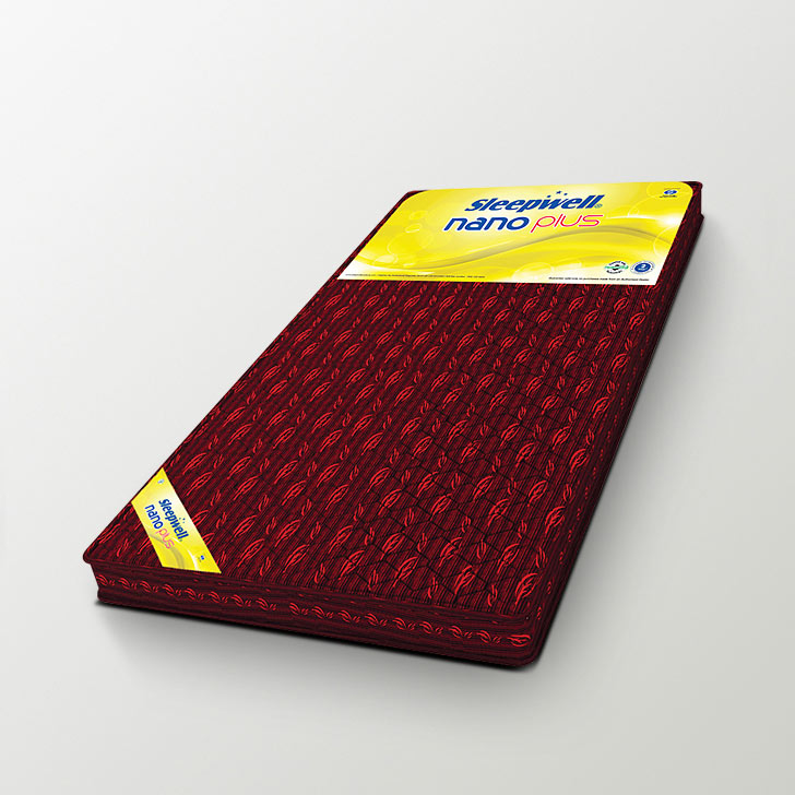 Sleepwell Nano Plus 4 Inches Foam Mattress for King Size Beds