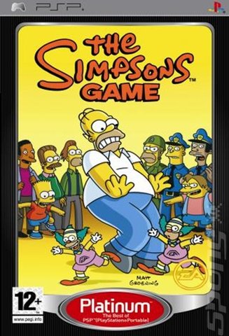 The Simpsons Game Sony PSP video game