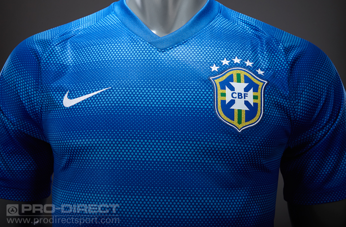 Nike Brazil WorldCup2018 Away Stadium Jersey ShirtBlue&White