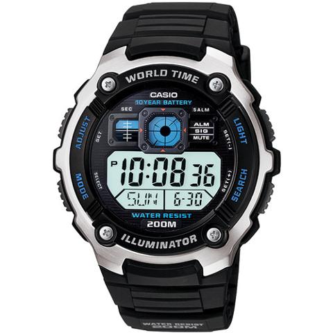 Casio AE2000W1AV Mens Calendar Day/Date Multi-Function Watch