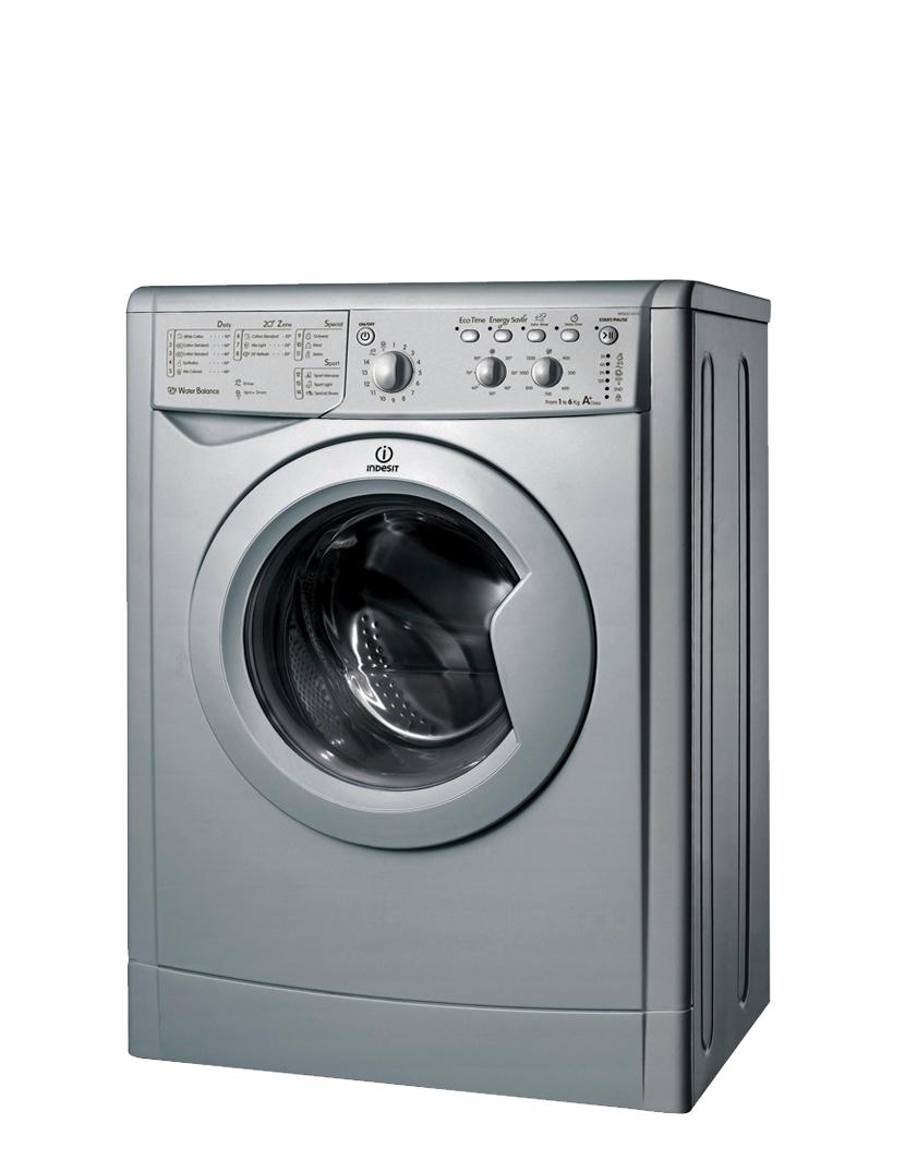 Indesit IWSC61251S 1200 Spin, 6kg, Silver Front loading Washing Machine