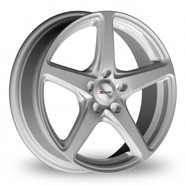 14 Inch Xtreme X60 Silver 5 Spoke Alloy Wheels