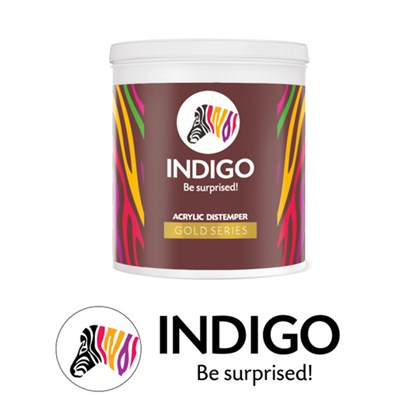 Indigo Paints Acrylic Distemper Gold Series