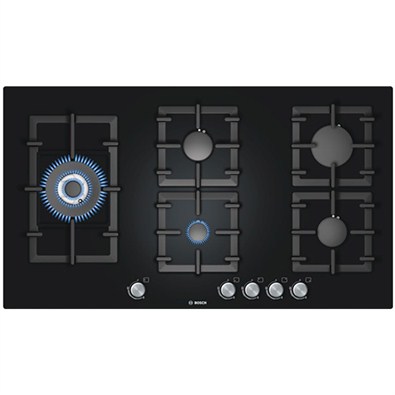 Bosch Black Tempered Glass Gas Hob (PPS916B91E)