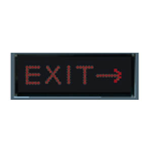 EXIT Sign With Arrow