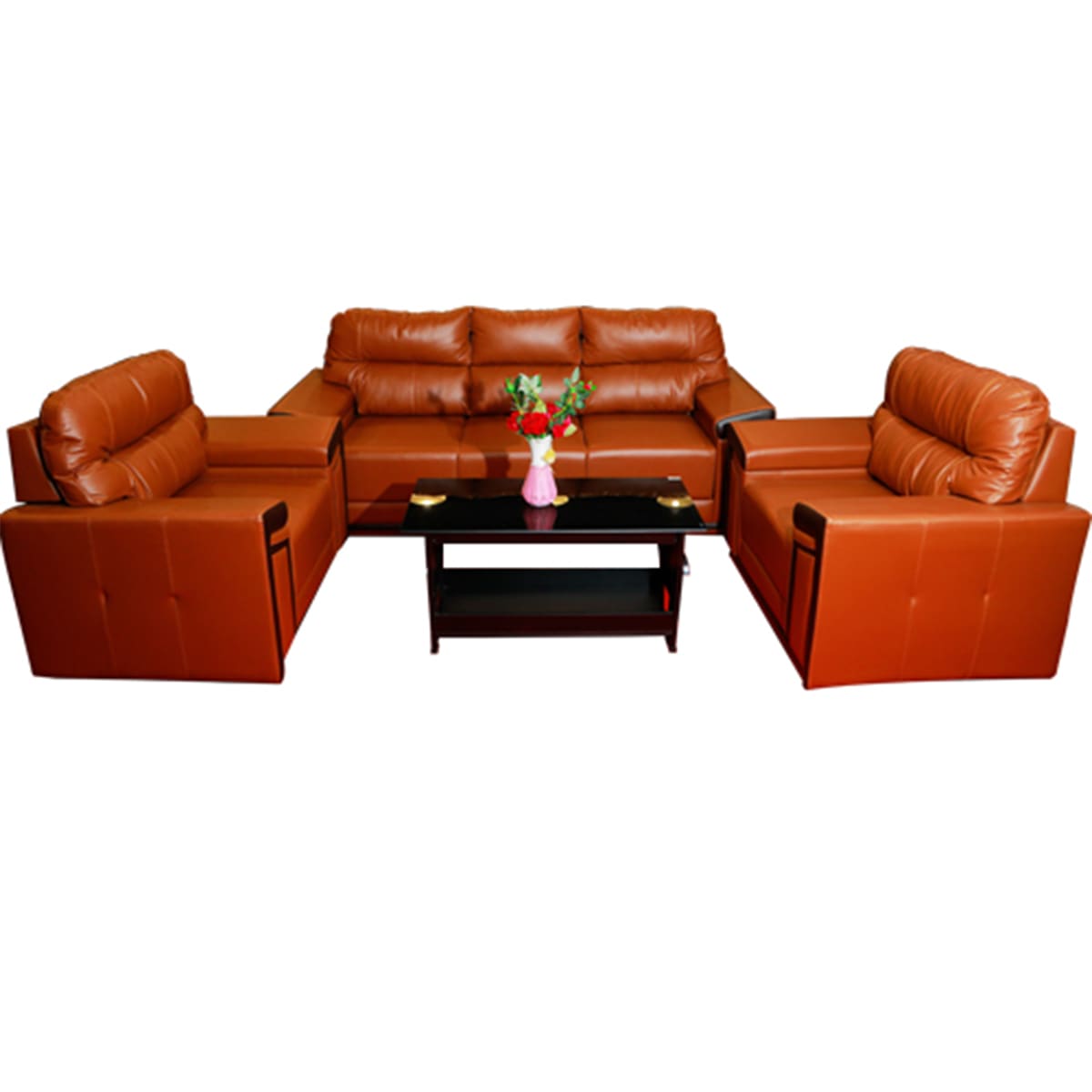 Recrone Sofa With Glass Teapoy