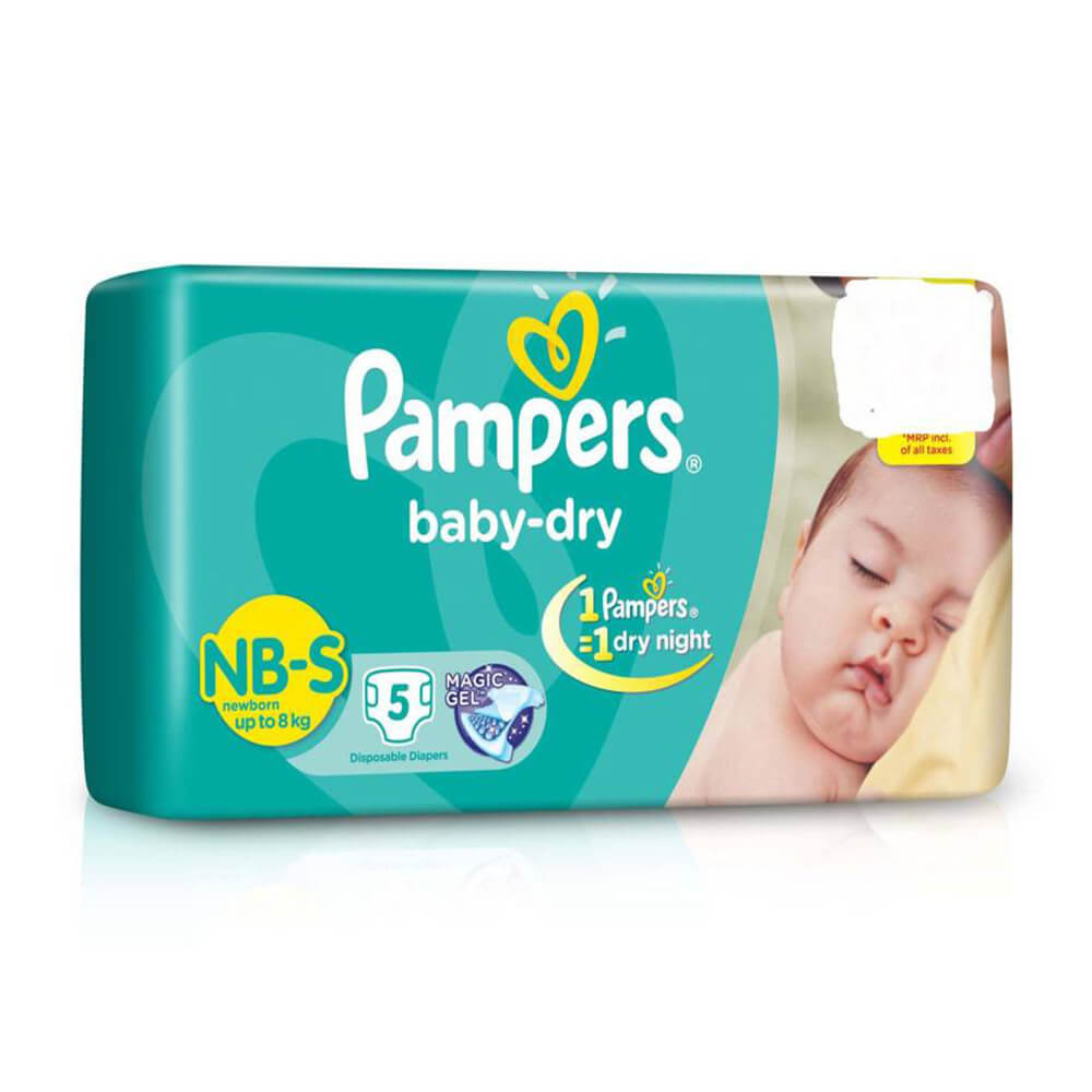 Pampers Small Size Diapers(5 Count)