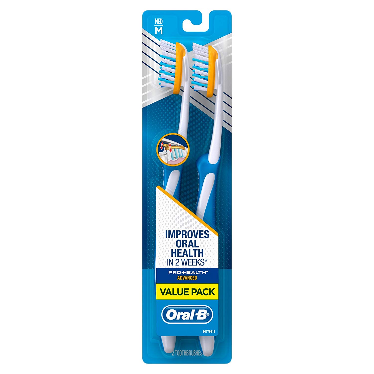 Oral B PH Base Medium 2sVP N   Toothbrush