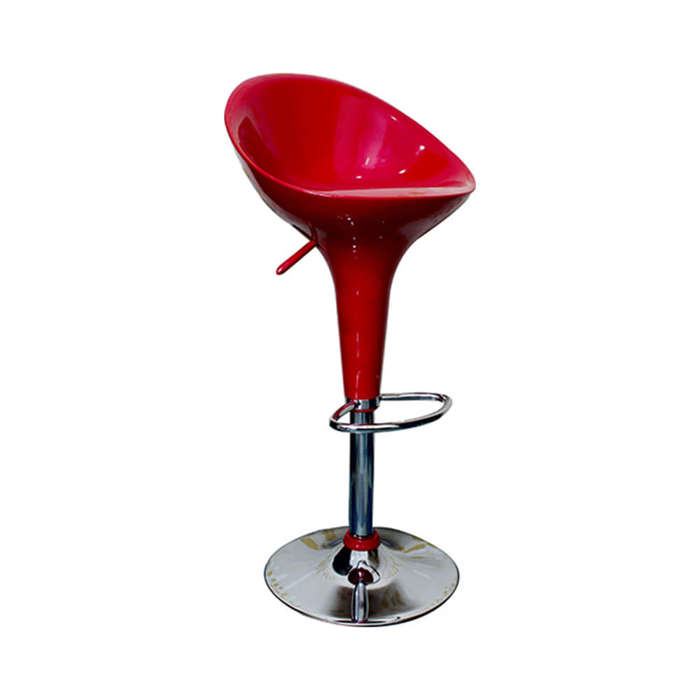 VJ Interior Fibre Bar Stool Red 19 x 21 x 39 Inch VJ-381