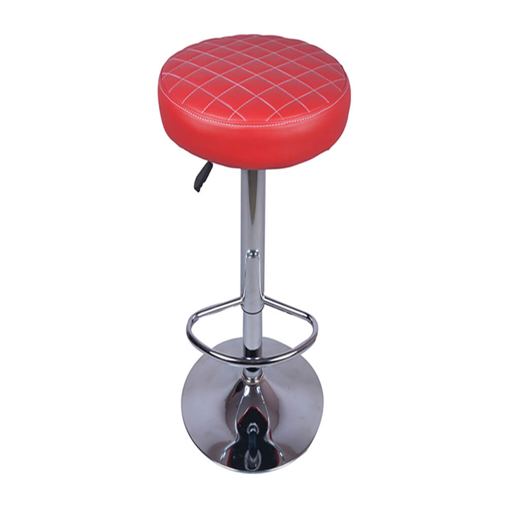 VJ Interior Consciente Bar Stool Red 15 x 15 x 24 Inch VJ-0028