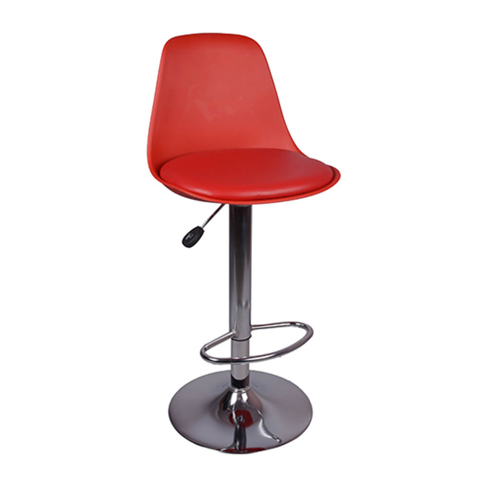 VJ Interior Ergonomico Bar Stool Red 15 x 15 x 24 to 33 Inch VJ-0042