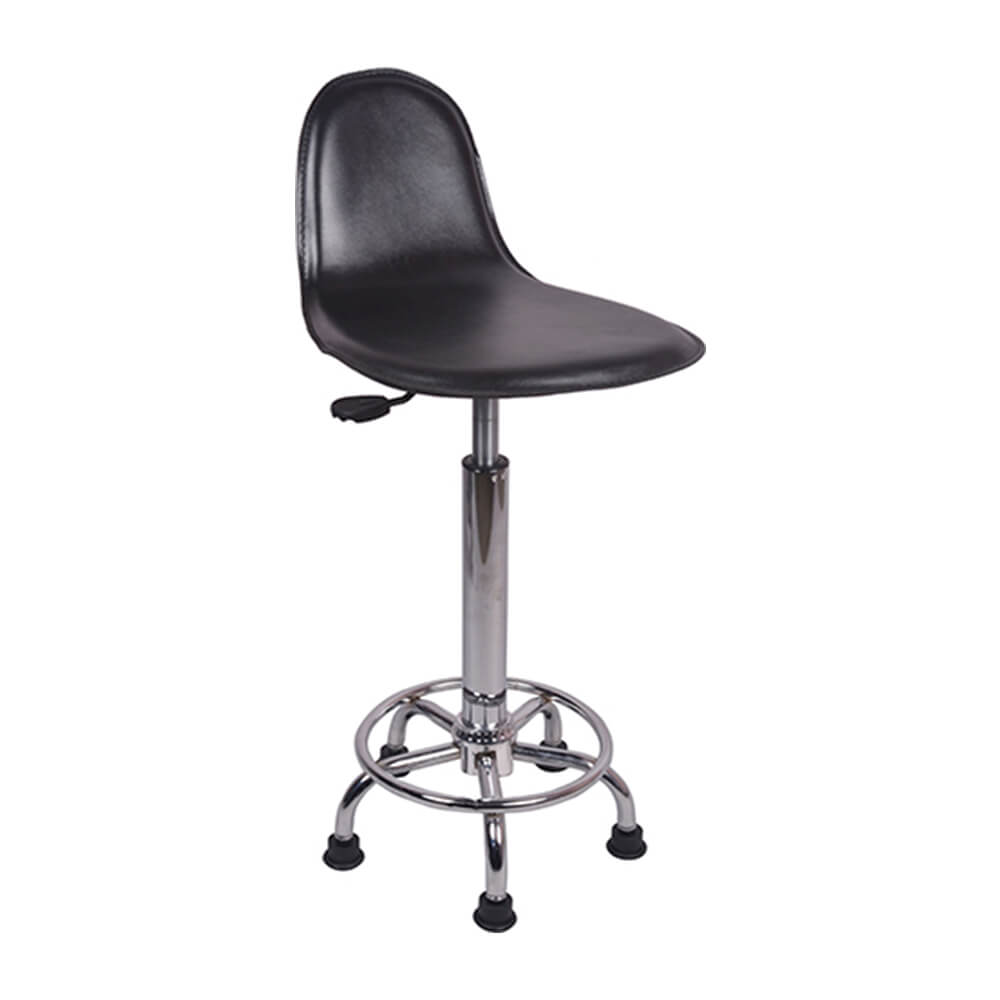 VJ Interior Escaso Bar Stool Black 15 x 15 x 24 to 33 Inch VJ-0046