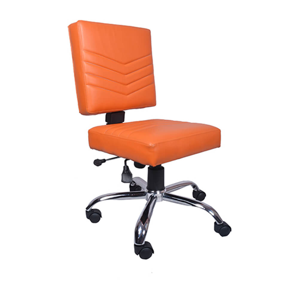 VJ Interior Naranja Study And Task Chair Orange 19 x 20 x 21 Inch VJ-0172