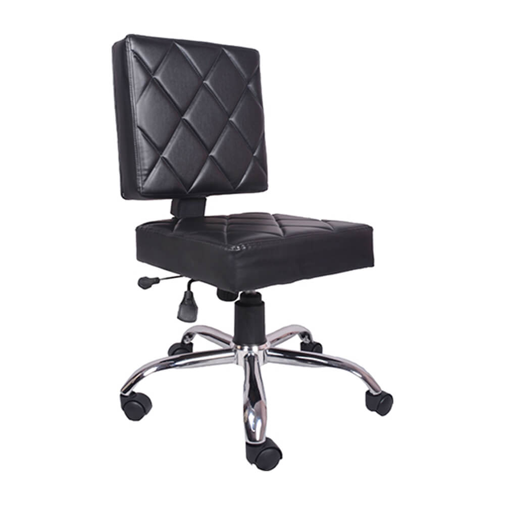 VJ Interior Ladrillos Study And Task Chair Black 19 x 20 x 21 Inch VJ-002