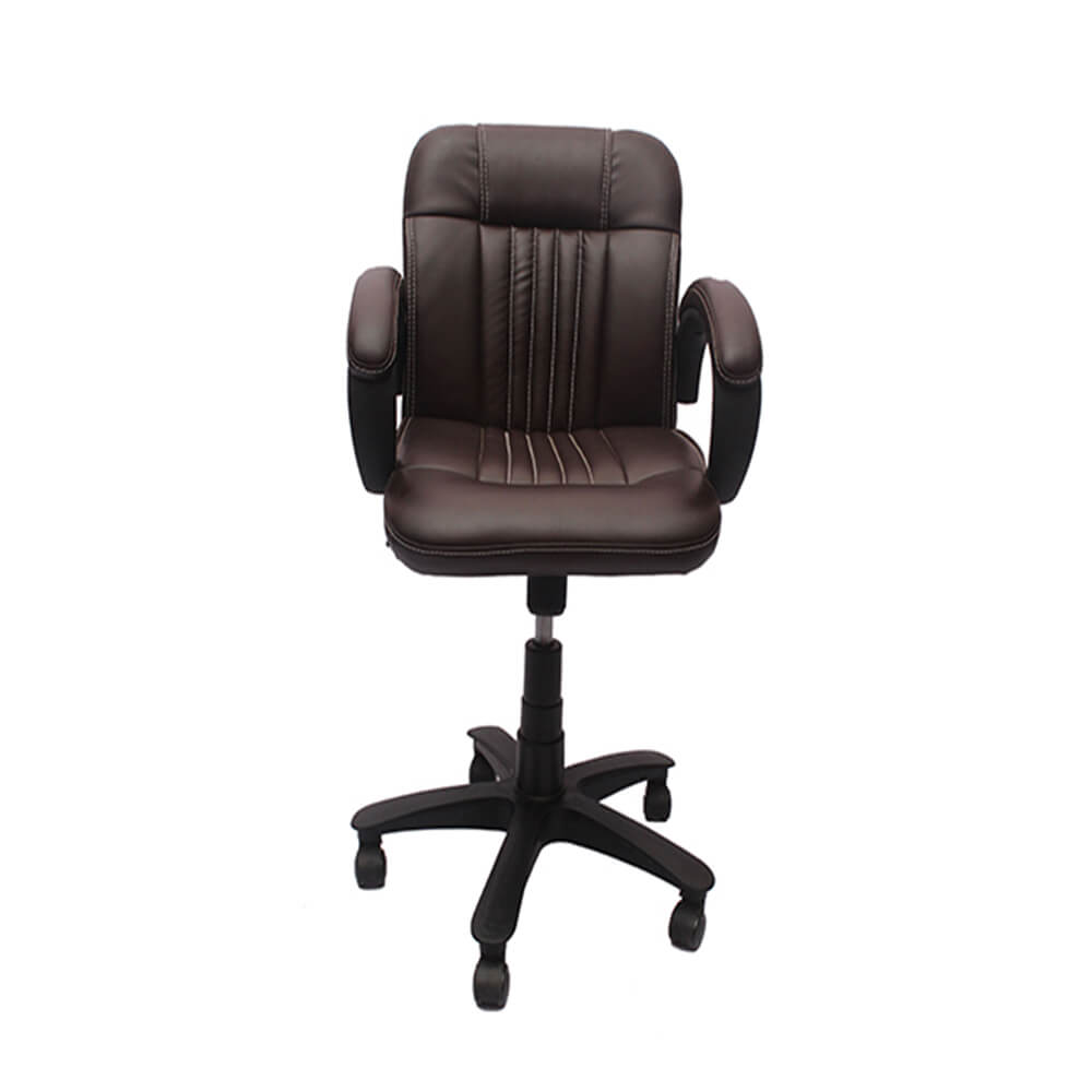 VJ Interior Visitor Chair Brown 19 x 19 x 39 Inch VJ-21-VISITOR-LB