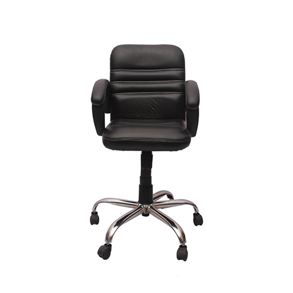 VJ Interior Visitor Chair Black 19 x 19 x 39 Inch VJ-105-VISITOR-LB